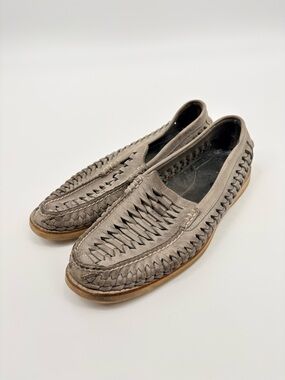 Sperry | Men's Woven Leather Slip-On Loafers in Taupe